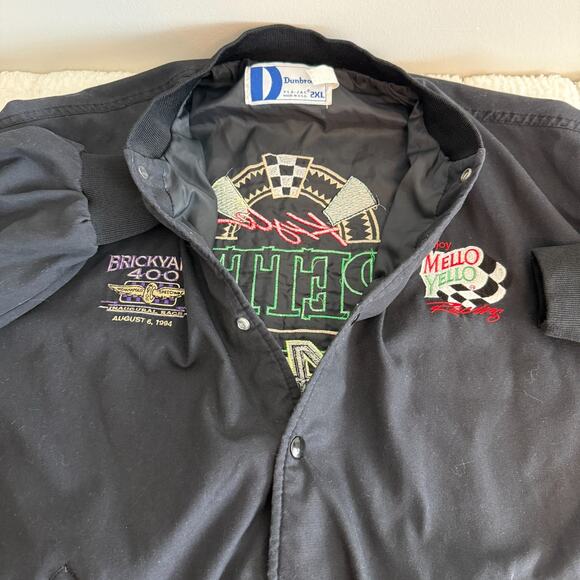 Vintage Kyle Petty Nascar Racing Jacket Mello Yellow Size 2XL Racer Brickyard - Picture 6 of 15